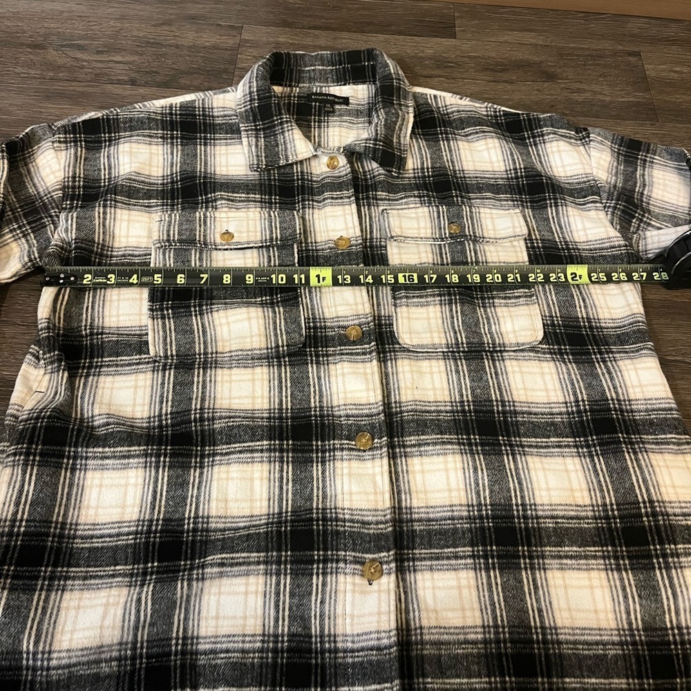Banana Republic Oversized Plaid Shacket XXL - Picture 7 of 7